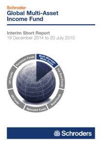 Global Multi-Asset Income Fund Schroder Interim Short Report