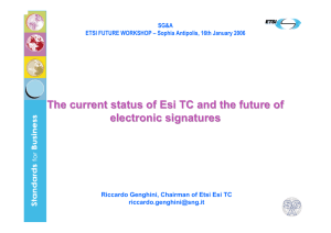 The current status of Esi TC and the future of