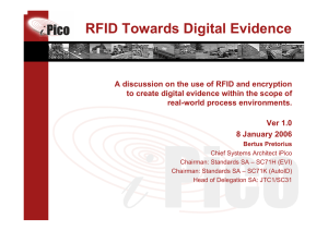 RFID Towards Digital Evidence