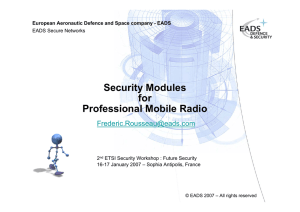Security Modules for Professional Mobile Radio