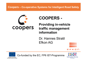 COOPERS - Providing in-vehicle traffic management information
