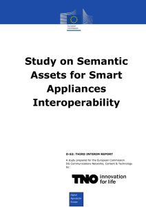 Study on Semantic Assets for Smart Appliances Interoperability