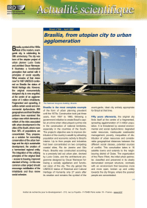 B Brasília, from utopian city to urban agglomeration