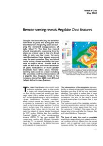 Remote sensing reveals Megalake Chad features Sheet nº 240 May 2006