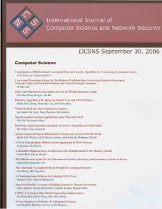 IJCSNS September 30, 2006 Computer Science