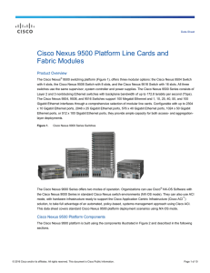 Cisco Nexus 9500 Platform Line Cards and Fabric Modules Product Overview