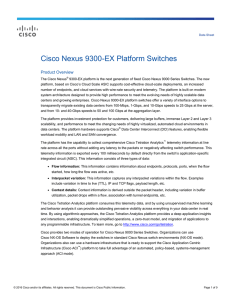Cisco Nexus 9300-EX Platform Switches Product Overview