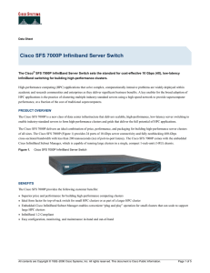 Cisco SFS 7000P Infiniband Server Switch