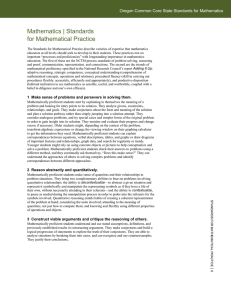 Mathematics | Standards for Mathematical Practice
