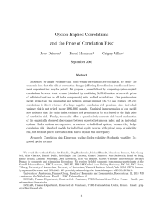 Option-Implied Correlations and the Price of Correlation Risk ∗ Joost Driessen
