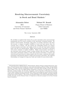 Resolving Macroeconomic Uncertainty in Stock and Bond Markets