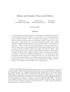 Salience and Taxation: Theory and Evidence