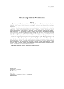 Mean-Dispersion Preferences. 16 April 2008