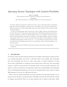 Queueing System Topologies with Limited Flexibility John N. Tsitsiklis Kuang Xu