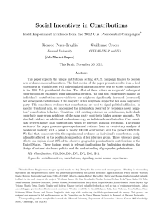 Social Incentives in Contributions