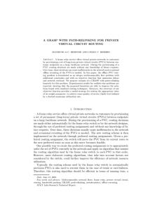 A GRASP WITH PATH-RELINKING FOR PRIVATE VIRTUAL CIRCUIT ROUTING