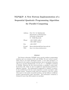 NLPQLP: A New Fortran Implementation of a Sequential Quadratic Programming Algorithm