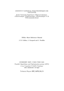 INSTITUT NATIONAL POLYTECHNIQUE DE TOULOUSE Ecole Nationale Sup´ erieure d’Electrotechnique,