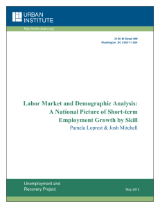 Labor Market and Demographic Analysis: A National Picture of Short-term