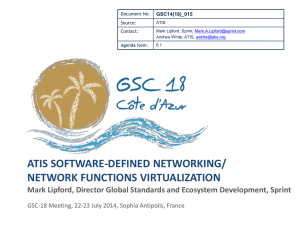ATIS SOFTWARE-DEFINED NETWORKING/ NETWORK FUNCTIONS VIRTUALIZATION