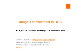 Orange’s commitment to RCS