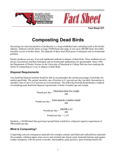 Composting Dead Birds