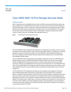 Cisco MDS 9000 16-Port Storage Services Node Product Overview