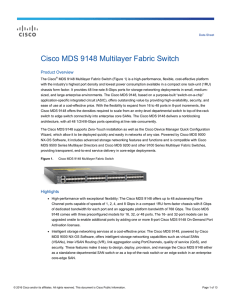 Cisco MDS 9148 Multilayer Fabric Switch Product Overview