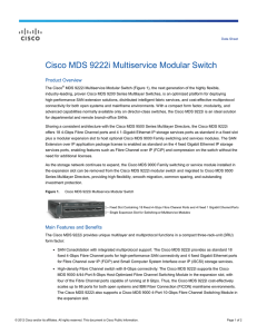 Cisco MDS 9222i Multiservice Modular Switch Product Overview