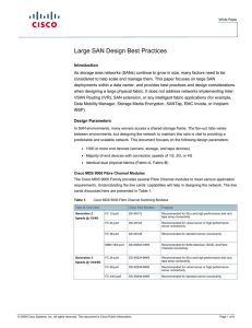 Large SAN Design Best Practices