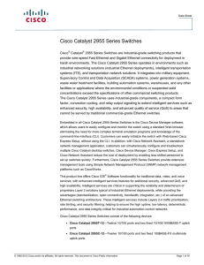 Cisco Catalyst 2955 Series Switches
