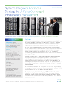 Systems Integrator Advances Strategy by Unifying Converged Infrastructure Management Challenge