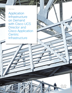 Application Infrastructure on Demand with Cisco UCS