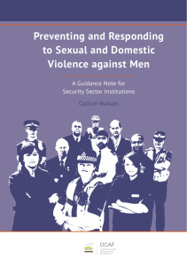 Preventing and Responding to Sexual and Domestic Violence against Men