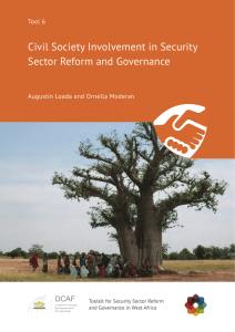 Civil Society Involvement in Security Sector Reform and Governance Tool 6