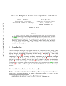 Smoothed Analysis of Interior-Point Algorithms: Termination