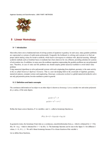 5 Linear Homotopy