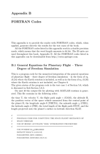 Appendix B ————————————————————– FORTRAN Codes