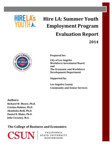 Hire LA: Summer Youth Employment Program Evaluation Report