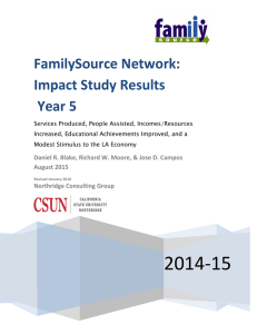 FamilySource Network: Impact Study Results Year 5
