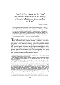Can Civil Law Countries Get Good Institutions? Lessons from the History