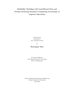 Reliability Modeling with Load-Shared Data and Product-Ordering Decisions Considering Uncertainty in
