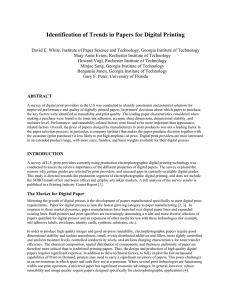 Identification of Trends in Papers for Digital Printing