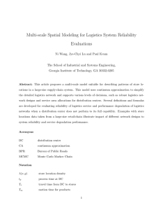 Multi-scale Spatial Modeling for Logistics System Reliability Evaluations