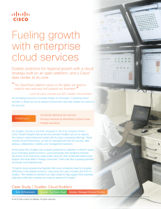 Fueling growth with enterprise cloud services