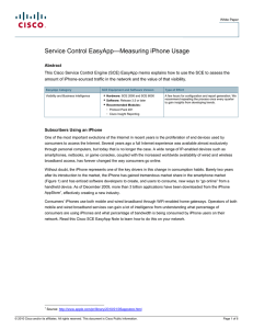 Service Control EasyApp—Measuring iPhone Usage