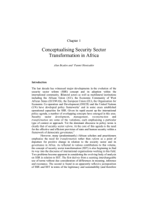 Conceptualising Security Sector Transformation in Africa  Chapter 1