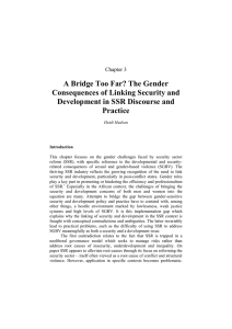 A Bridge Too Far? The Gender Consequences of Linking Security and Practice