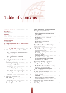 TABLE OF CONTENTS Women’s Empowerment and Approaches within the International Development Discourse
