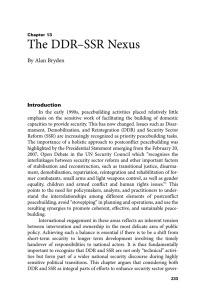 The DDR&ndash;SSR Nexus By Alan Bryden